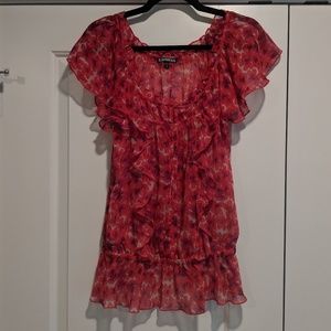 Express Sheer Flower Top